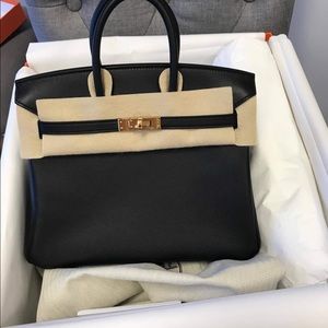 Authentic Hermes Birkin 25 Black